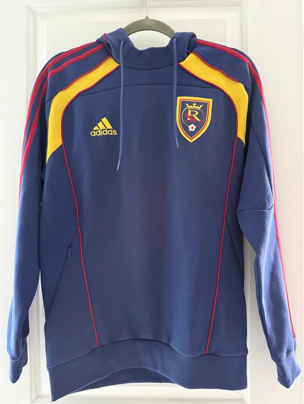 Adidas MLS Real Salt Lake Travel Pullover Hoodie - Midnight Indigo NWT